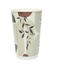 Стакан бумажный 2-слойный ProstoKap Арабика d=90 450 мл