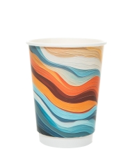 Стакан бумажный 2-слойный Breeze soft-touch d=90 350 мл