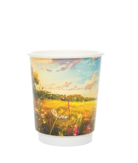 Стакан бумажный 2-слойный ПОЛЯ d=80 250 мл