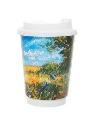 Стакан бумажный 2-слойный ПОЛЯ d=90 350 мл