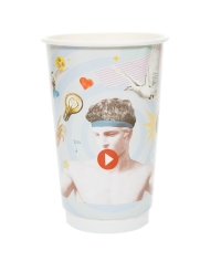 Стакан бумажный 2-слойный Глянцевый СЕЛФИ d=90 450 мл