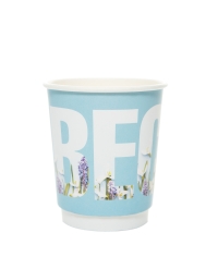 Стакан бумажный 2-слойный ВЕСНА Голубой d=80 250 мл