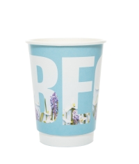 Стакан бумажный 2-слойный ВЕСНА Голубой d=90 350 мл