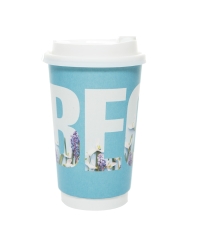 Стакан бумажный 2-слойный ВЕСНА Голубой d=90 450 мл