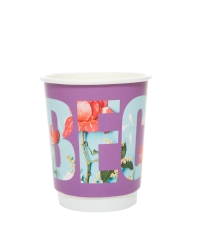 Стакан бумажный 2-слойный ВЕСНА Фиолетовый d=80 250 мл