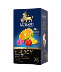 Чай Richard ENERGY чёрный аромат. 20 саше × 1.7 г
