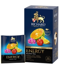 Чай Richard ENERGY чёрный аромат. 20 саше × 1.7 г