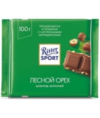 Шоколад Ritter Sport Молочный Лесной Орех 100г