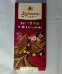 Шоколад BELLAROM UTZ Fruit&Nut Milk 200 г