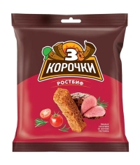 Сухарики 3 корочки Ростбиф 40 г