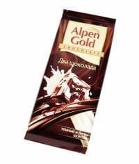 Шоколад Альпен Голд Два Шоколада Alpen Gold 90 г