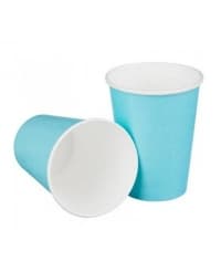 Бумажный стакан ECO CUPS Бирюзовый d=80 250 мл