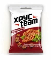 Сухарики ХРУСteam Телятина на гриле 40 г Хрустим