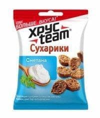 Сухарики ХРУСteam Сметана 40 г Хрустим