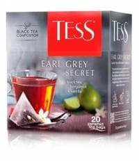 Чай черный TESS Earl Grey Secret аромат. 20 пирам. × 2 г