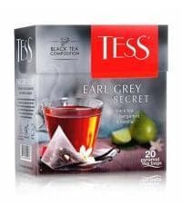 Чай черный TESS Earl Grey Secret аромат. 20 пирам. × 2 г