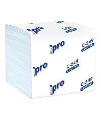 Туалетная бумага листовая PROtissue Premium С249 2-слойная V-сложение 21×11 см 250 л.