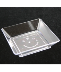 Фуршетная форма Малая тарелка полистирол 45 мл Прозрачная