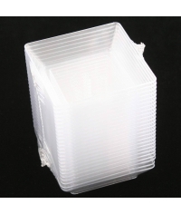 Фуршетная форма Малая тарелка полистирол 45 мл Прозрачная