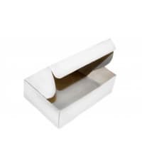 Коробка-кейс Белая с крышкой и ушками 185×122×60 мм