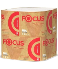 Салфетки бумажные Focus Premium V-сложение 2-слойные 23×16.8 см 200 л.