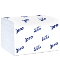 Салфетки бумажные PROtissue C251 V-сложение 2-слойные 21×16 см 200 л.