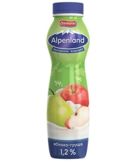 Йогурт питьевой Alpenland 1,2% Яблоко-Груша 290 г