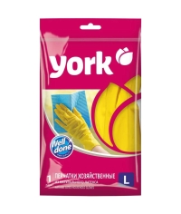 Перчатки хозяйственные York размер L, пара