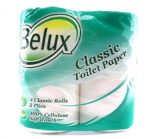 Туалетная бумага Белюкс Классик 2-слойная