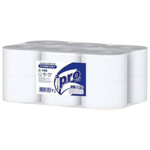 Туалетная бумага 1-слойная PROtissue Comfort С190 в рулоне 200 м