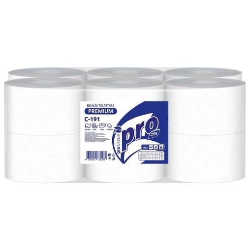 Туалетная бумага 2-слойная PROtissue Premium С191 в рулоне 170 м