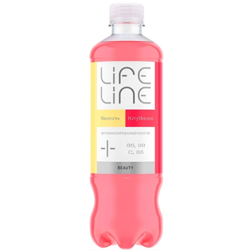 Напиток витаминизированный LifeLine BEAUTY Клубника Ваниль негазированный 500 мл ПЭТ