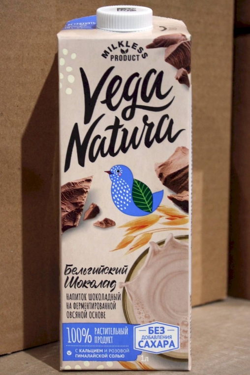 Напиток Vega Natura Бельгийский шоколад на овсяной основе 1,5% 1000 мл