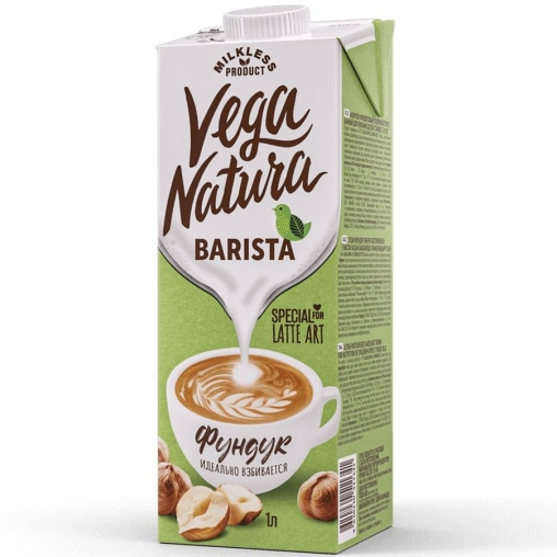 Напиток Vega Natura BARISTA Фундук 2,1% тетрапак с крышкой 1000 мл