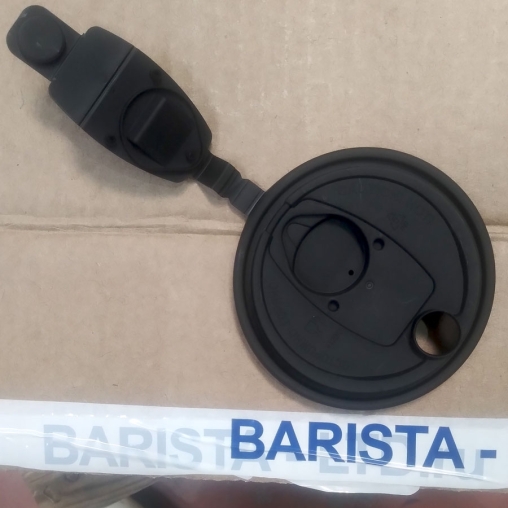 Крышка ВЗЛП тип E с заглушкой питейника d=80 Черная