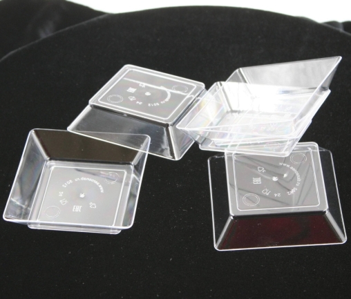 Фуршетная форма Малая тарелка полистирол 45 мл Прозрачная