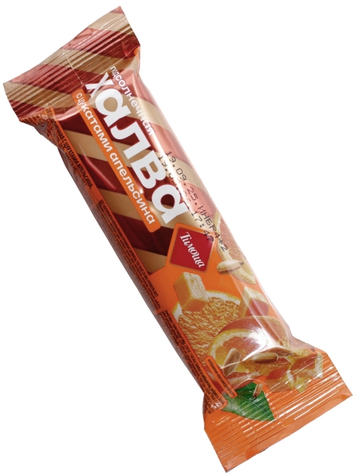 Халва Тимоша подсолнечная с цукатами апельсина 50 г