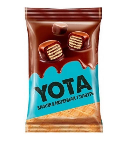Вафля YOTA в молочно-шоколадной глазури 40 гр