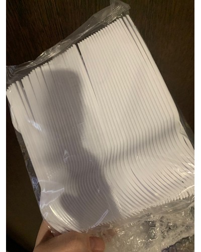 Вилка столовая компакт Эконом Белая 165 мм по 100 шт. отзыв № 07672048-1168-4 от 14.05.2025 12:00:03 фото № 1