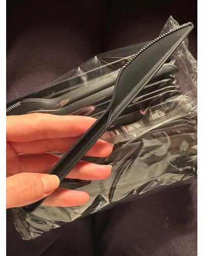 Нож столовый PP Чёрный матовый 178,5 мм № 29109535-0743-1 27.10.2025 23:37:07 фото № 1