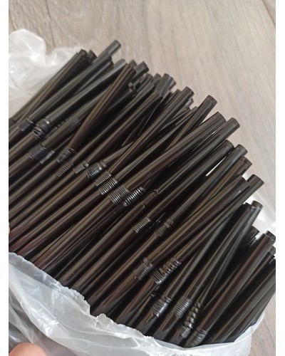 Пластиковые трубочки Черные с изгибом 210 мм d=5 мм отзыв № 0111653530-1345-1 от 23.08.2025 08:21:20 фото № 4