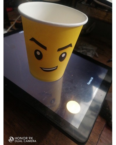 Бумажный стакан Ecopak Emoji желтый d=80 250 мл отзыв № 52724026-0555-6 от 22.05.2024 15:06:02 фото № 1