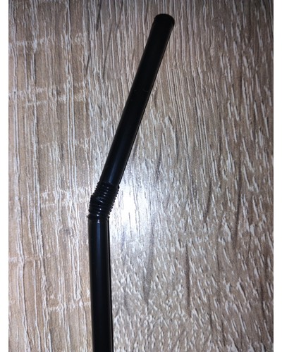 Пластиковые трубочки Черные с изгибом 210 мм d=5 мм отзыв № 0111653530-1345-1 от 22.08.2025 16:00:54 фото № 2