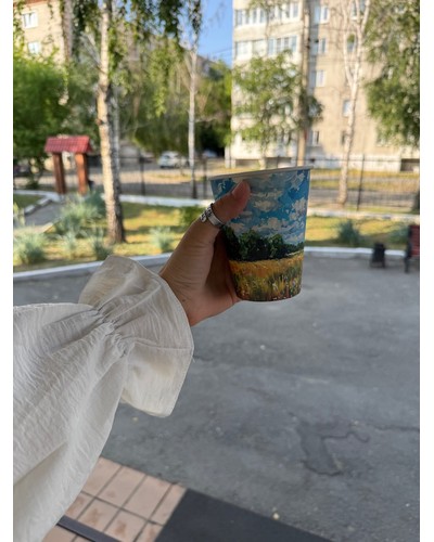 Стакан бумажный ПОЛЕ d=90 350 мл отзыв № 28255706-0351-2 от 12.06.2025 08:51:38 фото № 1