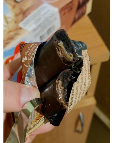 Печенье Любятово сахарное с карамелью со вкусом брауни в глазури 50 г отзыв № 83488562-0824-1 от 25.11.2025 11:04:41 фото № 1