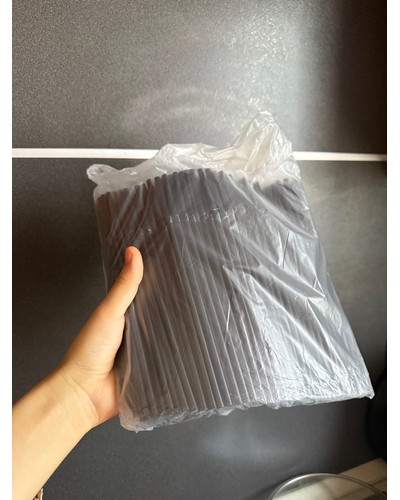 Пластиковые трубочки Черные с изгибом 210 мм d=5 мм отзыв № 24762246-1060-1 от 15.08.2025 06:52:50 фото № 2