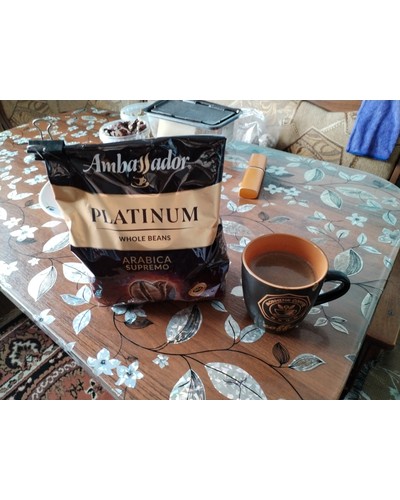 Кофе в зернах Ambassador Platinum Arabica Supremo 1000 г отзыв № 0102433517-0466-1 от 12.07.2025 06:27:03 фото № 1