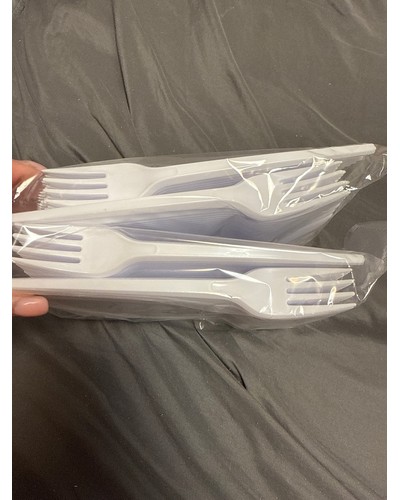 Вилка столовая компакт Эконом Белая 165 мм по 100 шт. отзыв № 63590843-0217-1 от 25.08.2025 18:14:07 фото № 1