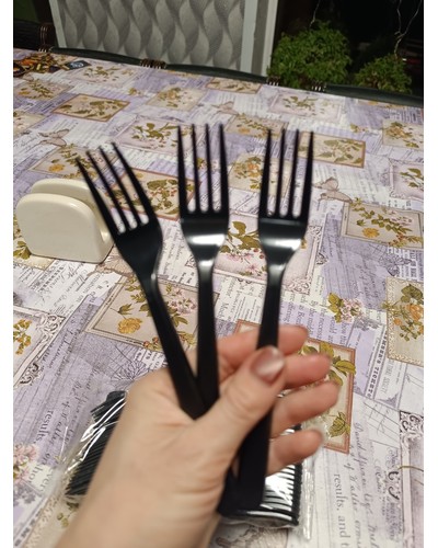 Вилка столовая PS Премиум 180 мм Черная № 83483849-0498-5 19.03.2025 18:06:14 фото № 3