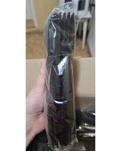 Вилка столовая PS Премиум 180 мм Черная № 15358560-0771-1 30.09.2025 08:16:24 фото № 1